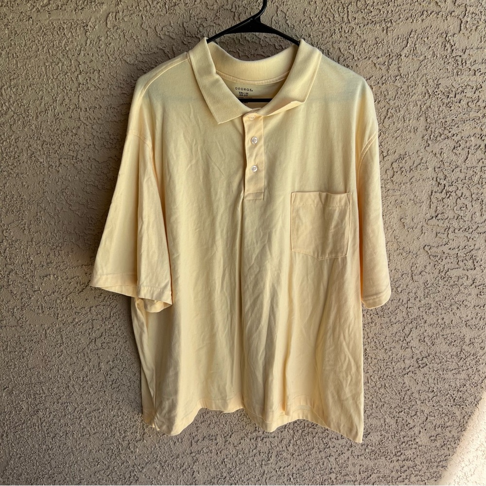 Mens George Yellow Polo shirt